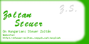zoltan steuer business card